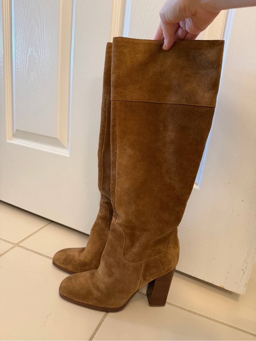 Marc Fisher Tall Suede Over-the-Knee Boots in Brown